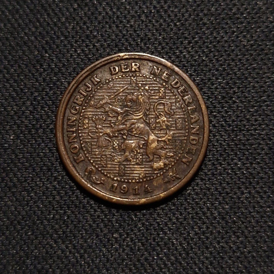 1/2 cent 1914, Verzenden, Koningin Wilhelmina, Overige waardes, Losse munt