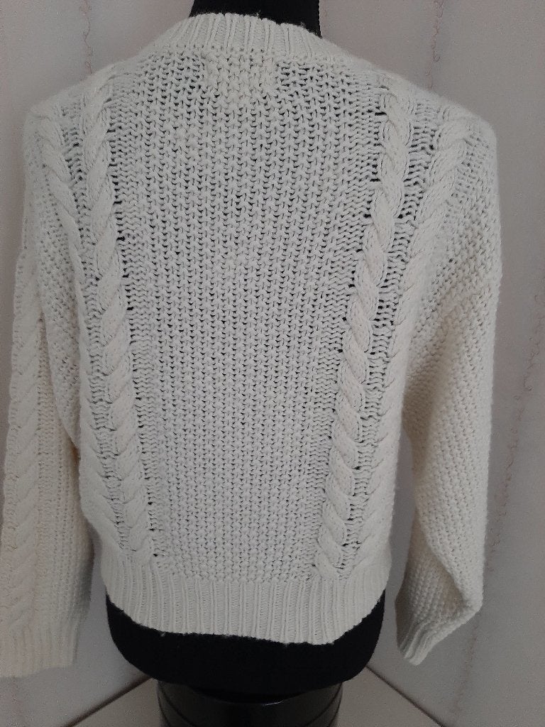 wol witte trui merk Cotton Club maat XSMALL, Maat 38/40 (M), Wit, Ophalen of Verzenden, Zo goed als nieuw
