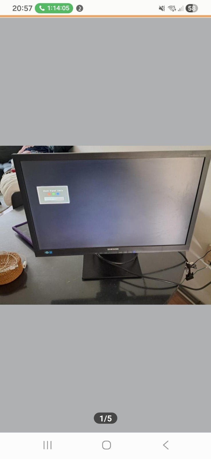 Samsung SyncMaster SA450 Monitor - Gebruikt, Gebruikt, Full HD, Ophalen of Verzenden, Samsung
