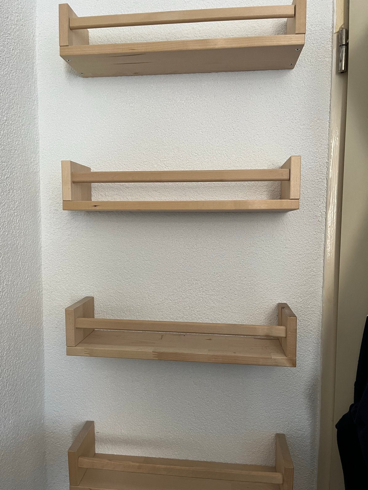5 IKEA BEKVÄM kruidenrekjes / kleine plankjes (4 stuks), Ophalen, Gebruikt