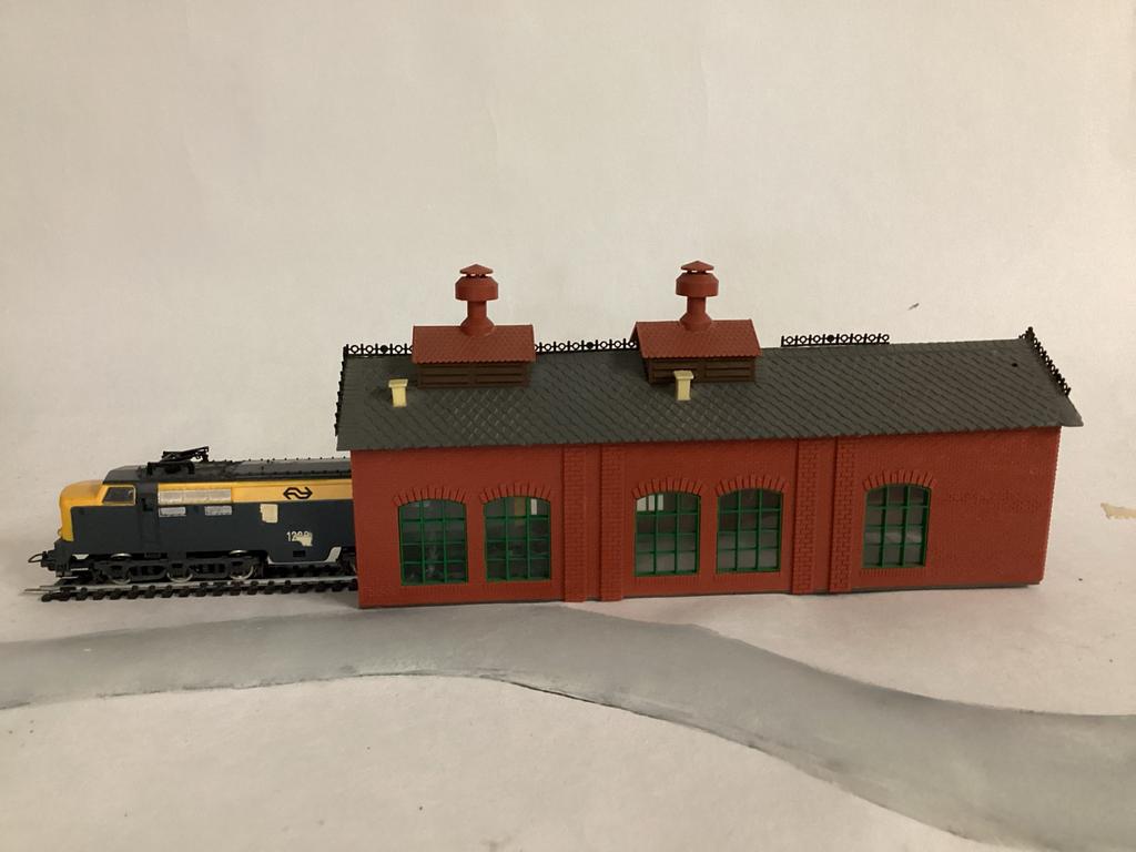 Loc loods H0 groot vintage modelbouw trein, Overige merken, Gebruikt, Verzenden, Gelijkstroom of Wisselstroom