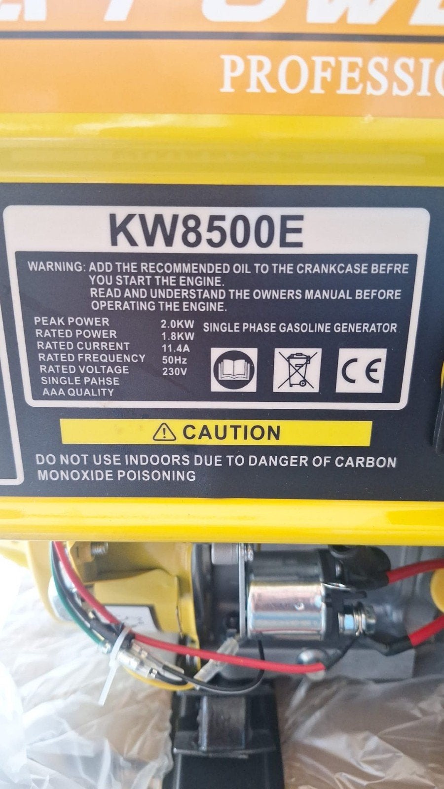Benzine agregaat en electrisch. Nieuw  in doos, Ophalen of Verzenden, Nieuw