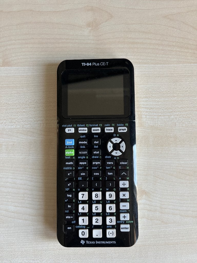Grafische rekenmachine TI-84 Plus CE-T (incl. beschermhoes), Ophalen, Grafische rekenmachine, Zo goed als nieuw