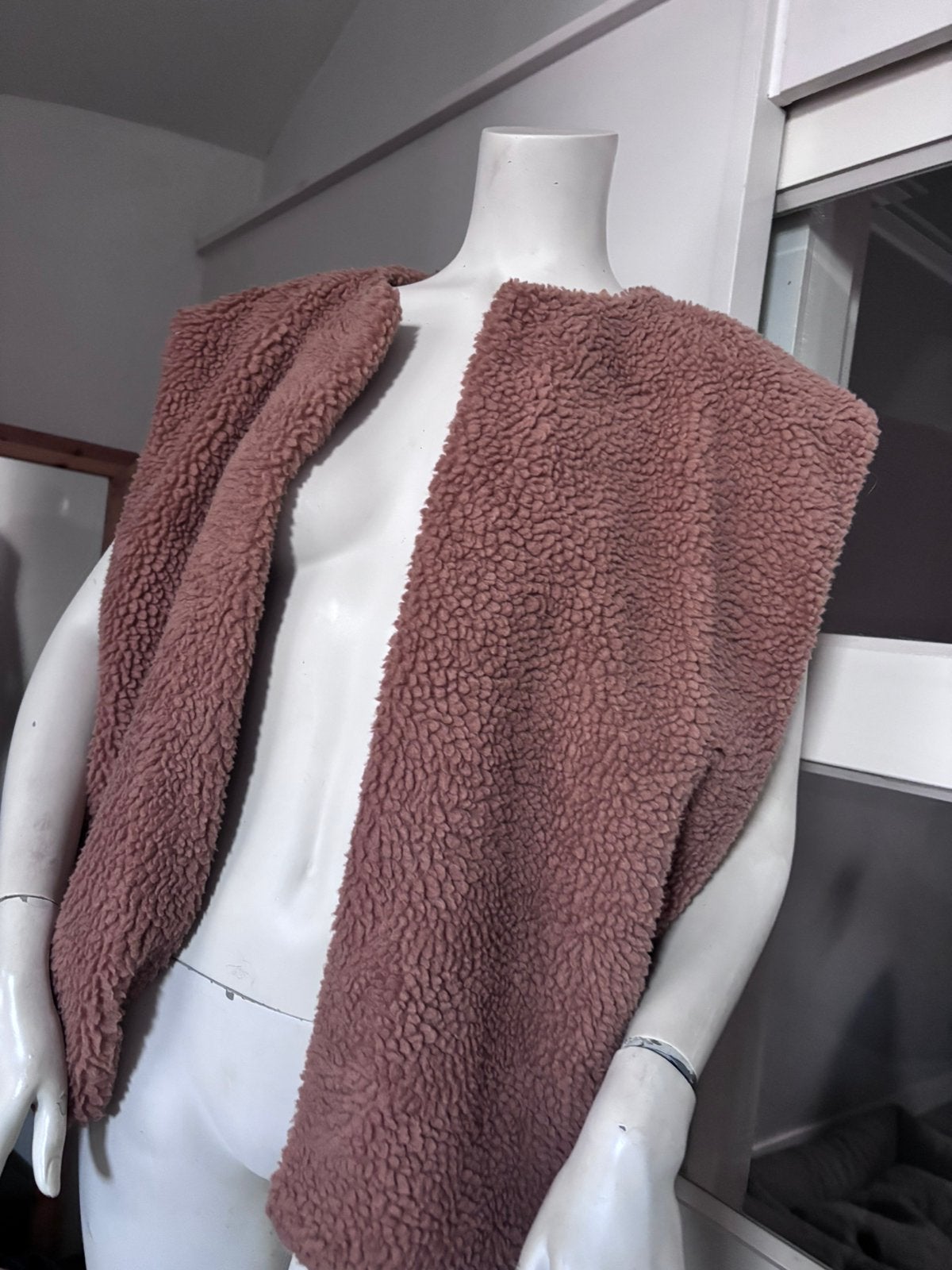 lichtbruine mouwloze teddy bodywarmer gilet Sophie & Me, ., Beige, Ophalen of Verzenden, Zo goed als nieuw