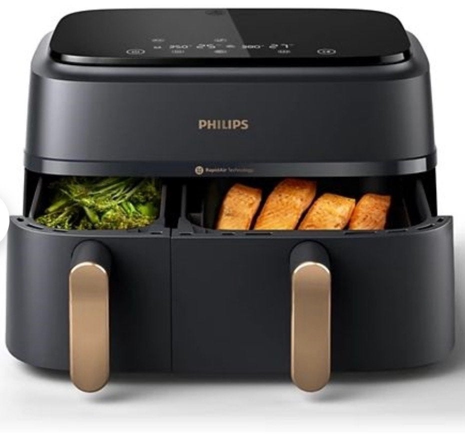 Philips NA352/00 3000 Serie Airfryer met 2 Manden, Ophalen of Verzenden, Nieuw, Airfryer, 1500 gram of meer