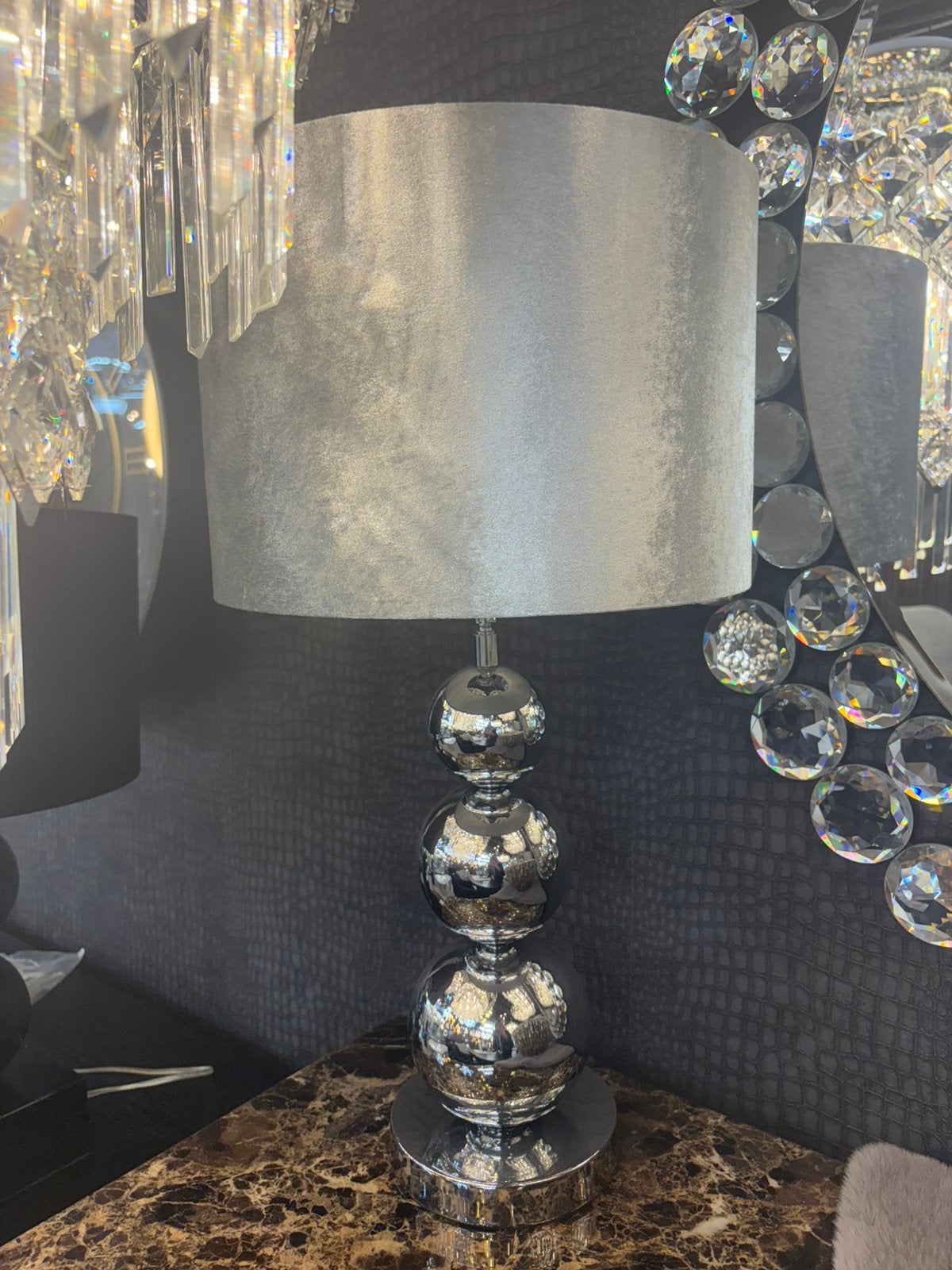 Zilver tafellamp nieuw eric kuster style lampen nachtlamp, Tafellamp, Nieuw, Overige materialen, Overige vormen