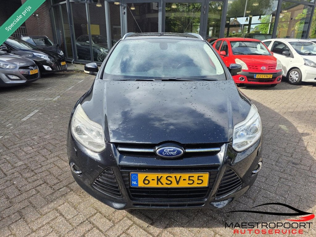 Ford Focus Wagon 1.0 EcoBoost Titanium, Euro 5, 125 pk, Gebruikt, Zwart