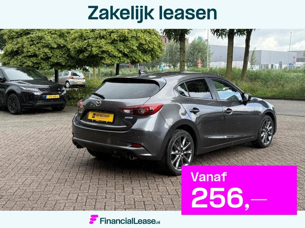 Mazda 3 2.0 SkyActiv-G 120 GT-M Line HUD Navi Camera Stoelv, Voorwielaandrijving, 1998 cc, Stof, Zwart