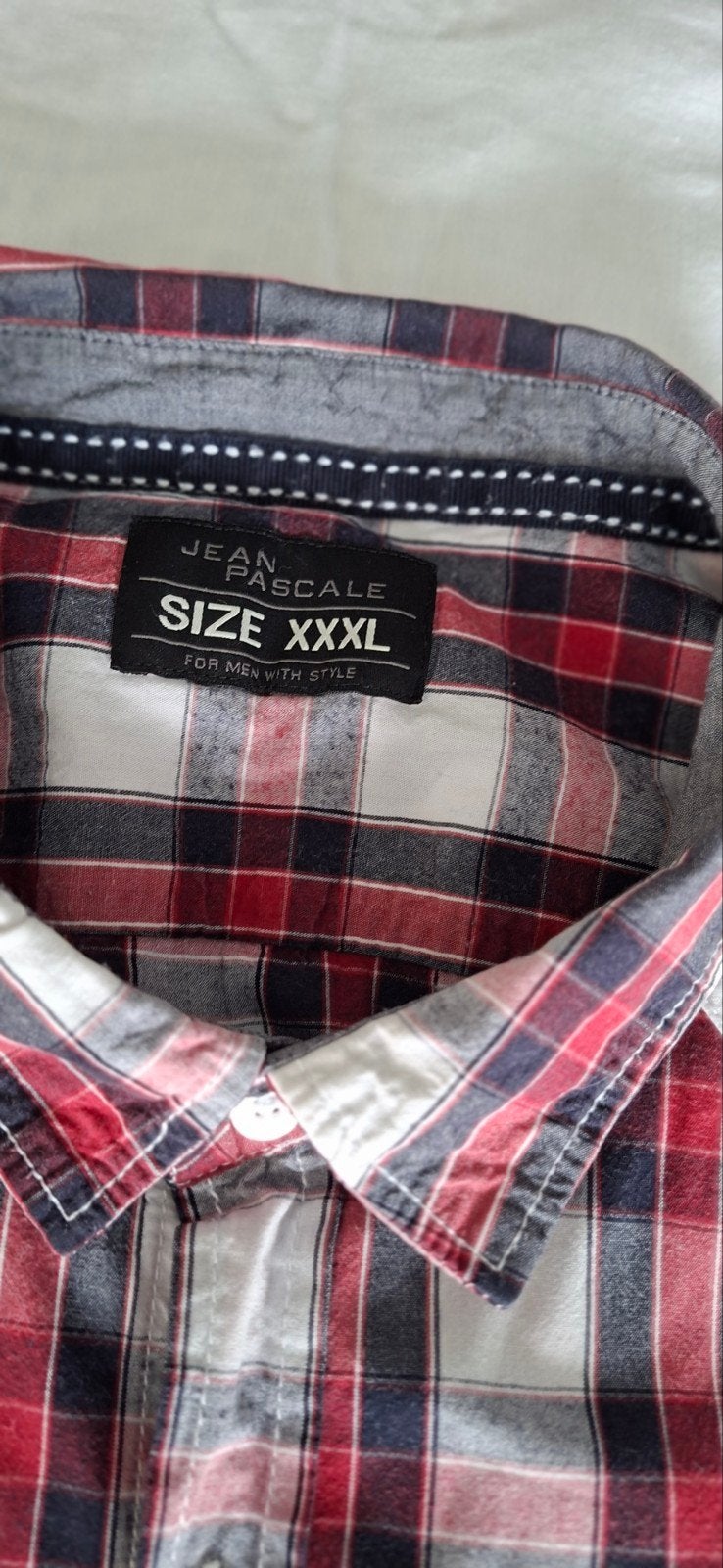 Jean Pascale Geruit Overhemd Maat XXXL, Meerkleurig, Ophalen of Verzenden, Overige halswijdtes, Jean Pascale