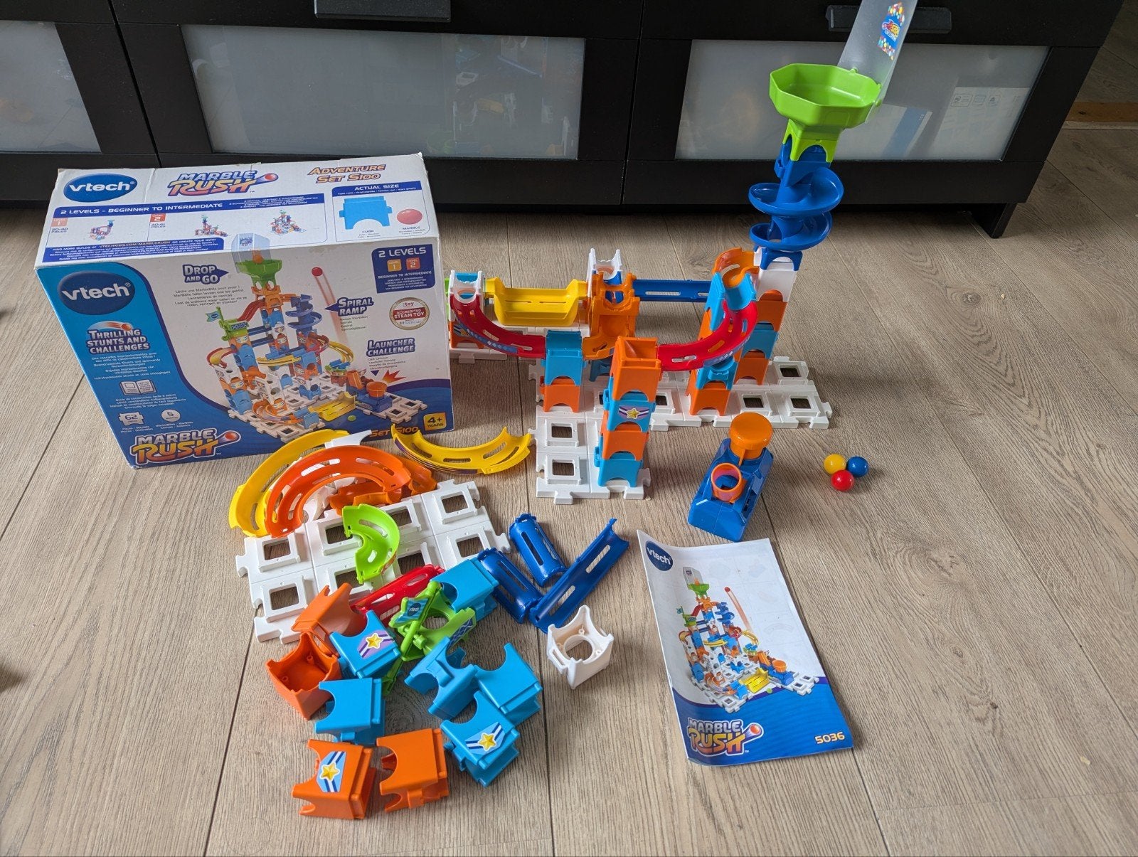 VTech Marble Rush Adventure Set knikkerbaan, Ophalen, Zo goed als nieuw, Overige merken