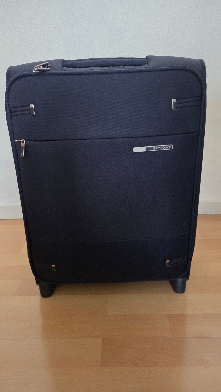 Samsonite reiskoffer - Donkerblauw - Gebruikt, Sieraden, Tassen en Uiterlijk, Koffers, Gebruikt, Verzenden, Zacht kunststof, 35 tot 45 cm
