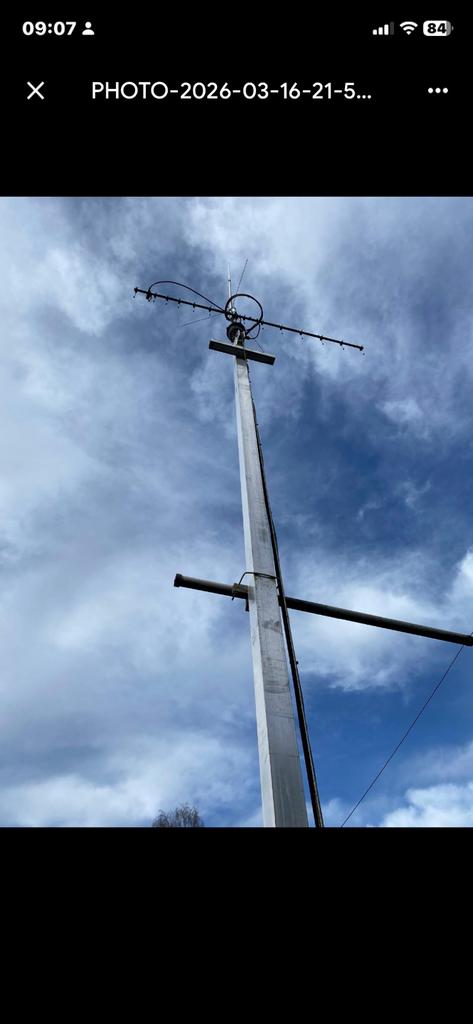 Zendmast 2keer 6meter  aluminium, Telecommunicatie, Antennes en Masten, Ophalen of Verzenden, Gebruikt, Mast