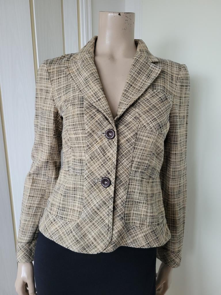 Cacharel jasje katoen maat S/36, Beige, Ophalen of Verzenden, Zo goed als nieuw, Jasje