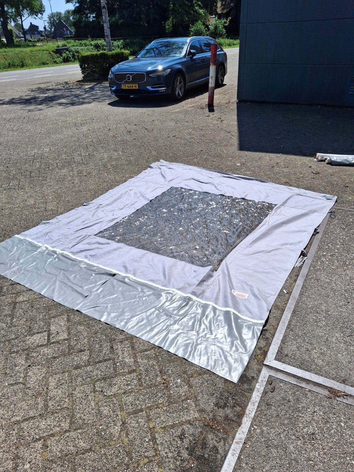 Fiamma Zakuifel met zijflappen. 4 meter., Ophalen, Gebruikt, PVC, Fiamma