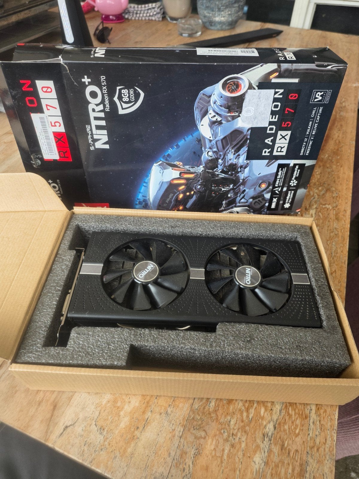 Sapphire Nitro+ Radeon RX 570 8GB Grafische Kaart, PCI-Express 3, AMD, HDMI, Ophalen of Verzenden