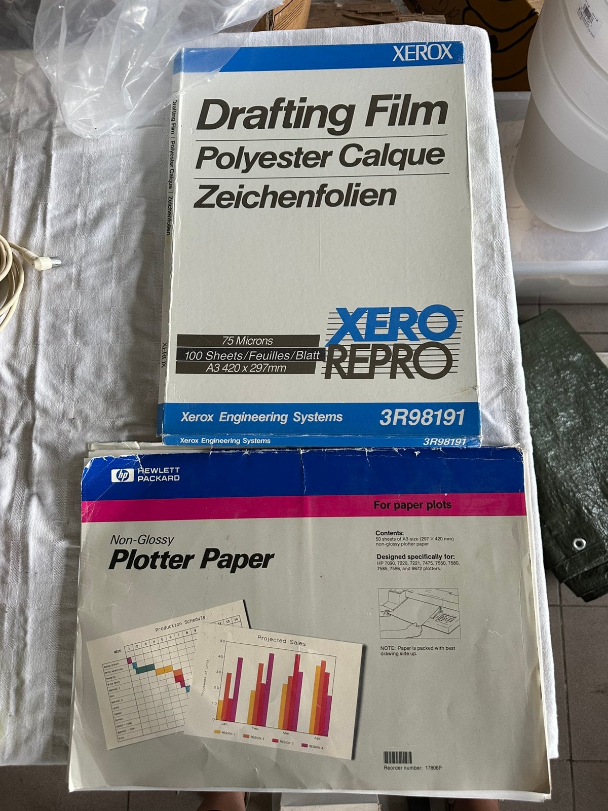 Technisch Tekenpapier:Xerox Drafting Film A3 + Plotterpapier, Ophalen of Verzenden, Zo goed als nieuw