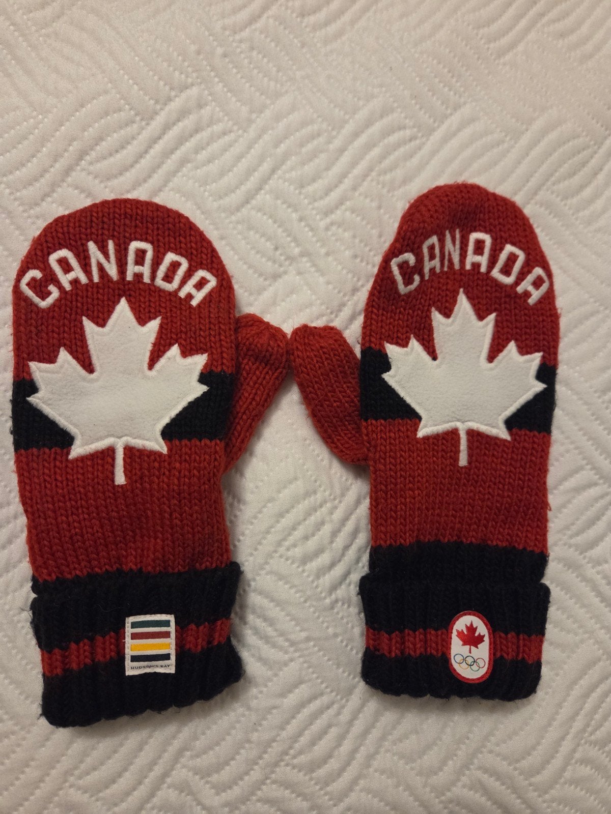 Hudson's Bay Canada Olympische Wanten L/XL, Maat 46/48 (XL) of groter, Ophalen of Verzenden, Zo goed als nieuw, Hudson's Bay
