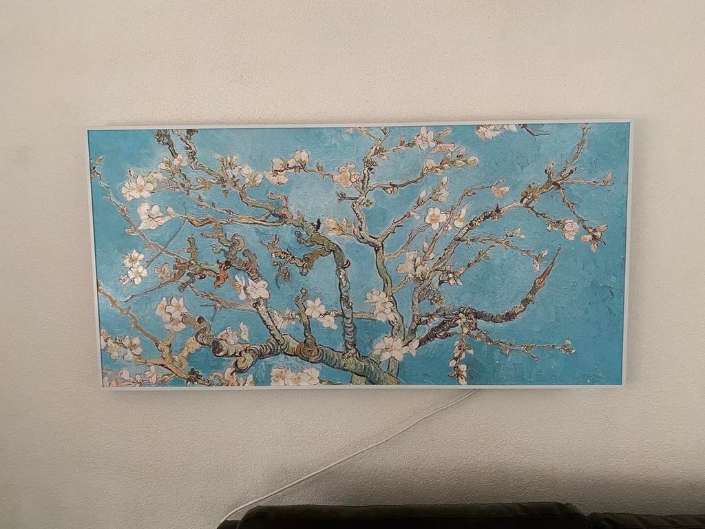 Infraroodpaneel met Van Gogh 'Amandelbloesem' print, Ophalen, 30 tot 80 cm, 500 tot 800 watt, Overige typen