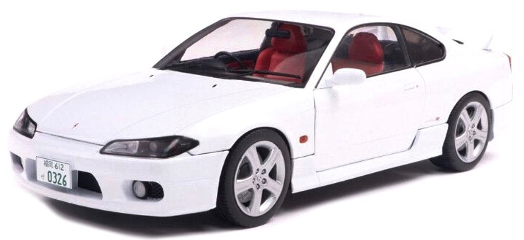 Nissan SILVIA S15 SPEC-R AERO kleur wit van solido 1999 1:18, Ophalen, Nieuw, Auto, Solido