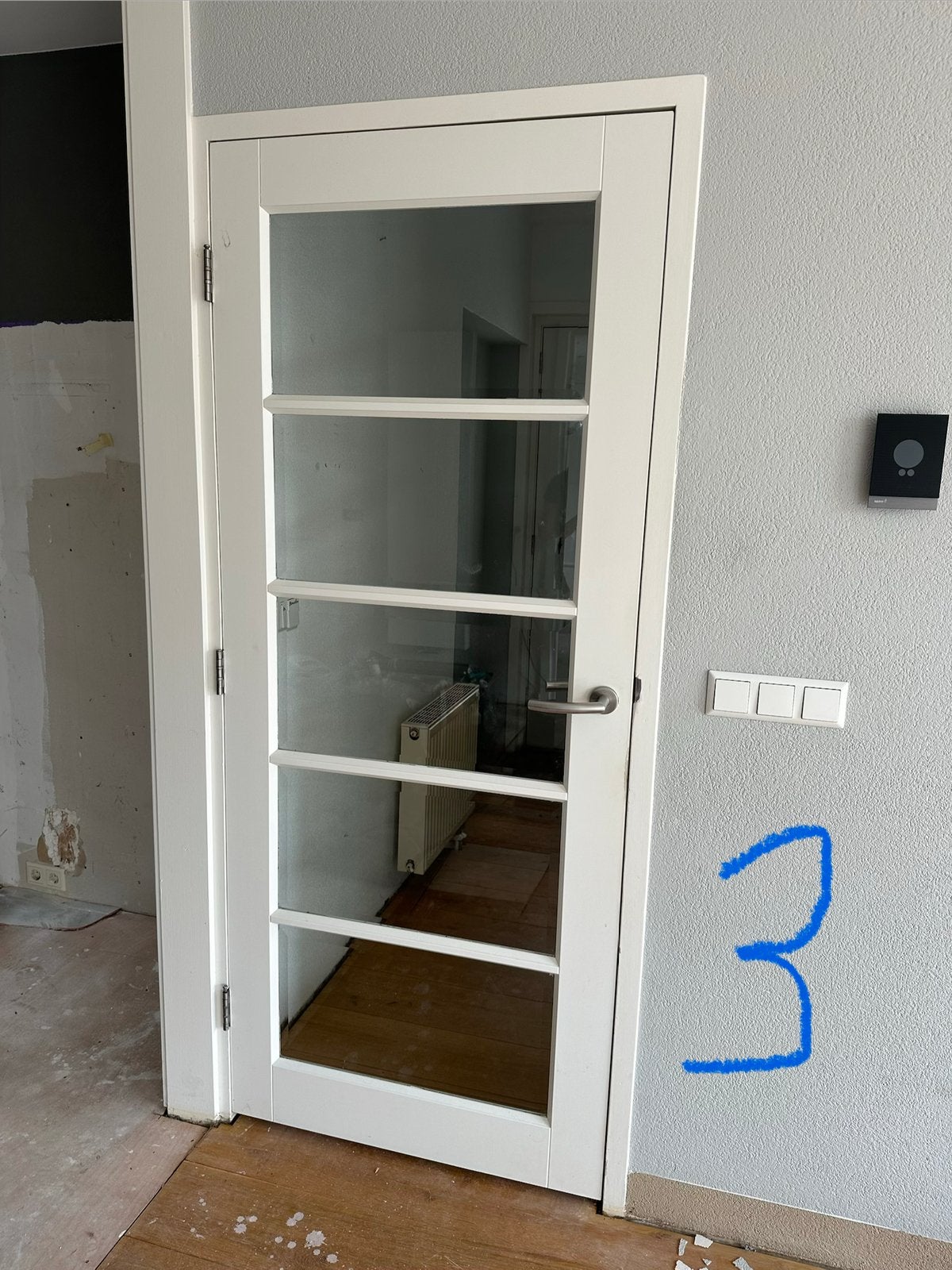 Deuren met glas 3x verschillende maten, Doe-het-zelf en Verbouw, Deuren en Horren, Ophalen, Gebruikt, 80 tot 100 cm, Binnendeur