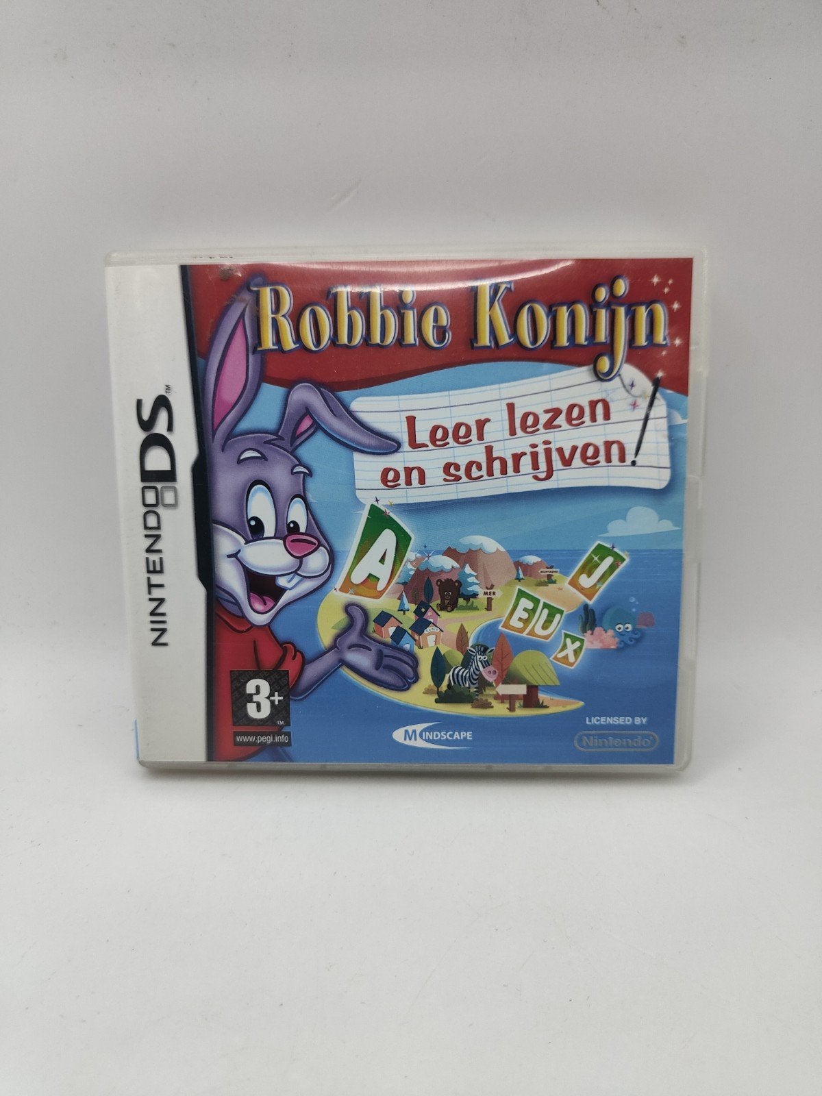 Robbie Konijn: Leer lezen en schrijven! Nintendo DS, Puzzel en Educatief, Mindscape, 1 speler, Onbekend