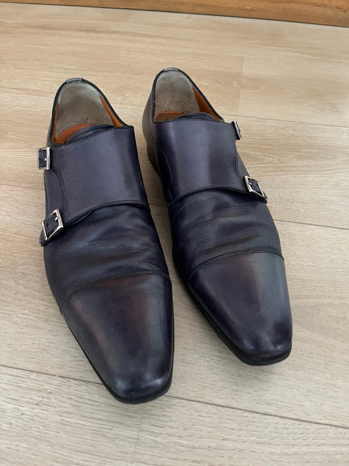 Santoni 9,5 als nieuw!, Ophalen, Zo goed als nieuw, Bruin