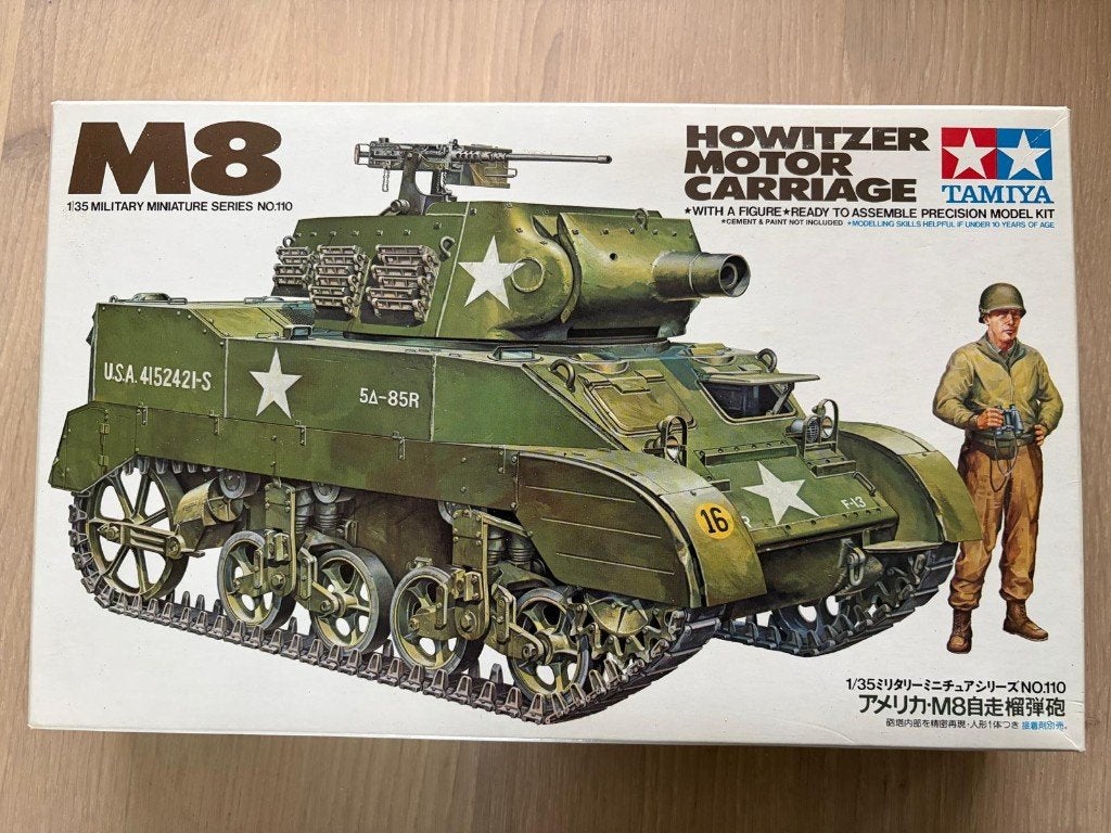 Tamiya M8 Howitzer Motor Carriage, 1:32 tot 1:50, Overige typen, Ophalen of Verzenden, Zo goed als nieuw