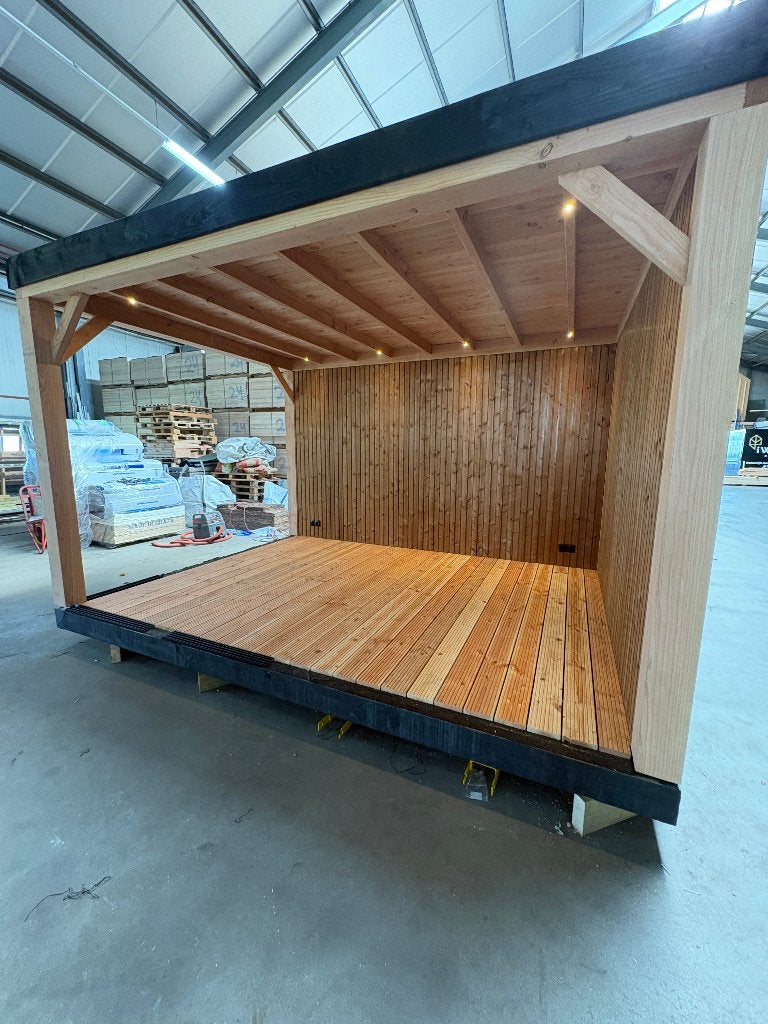 Nieuw : Luxe prefab overkapping., Tuin en Terras, Ophalen, 200 tot 400 cm, 250 tot 500 cm, Overige typen