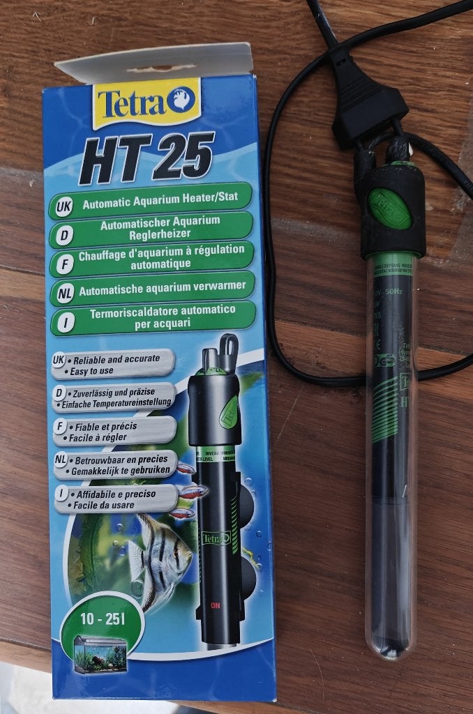 Tetra HT25 aquarium verwarmer, Ophalen of Verzenden, Zo goed als nieuw, Verlichting of Verwarming, Tetra