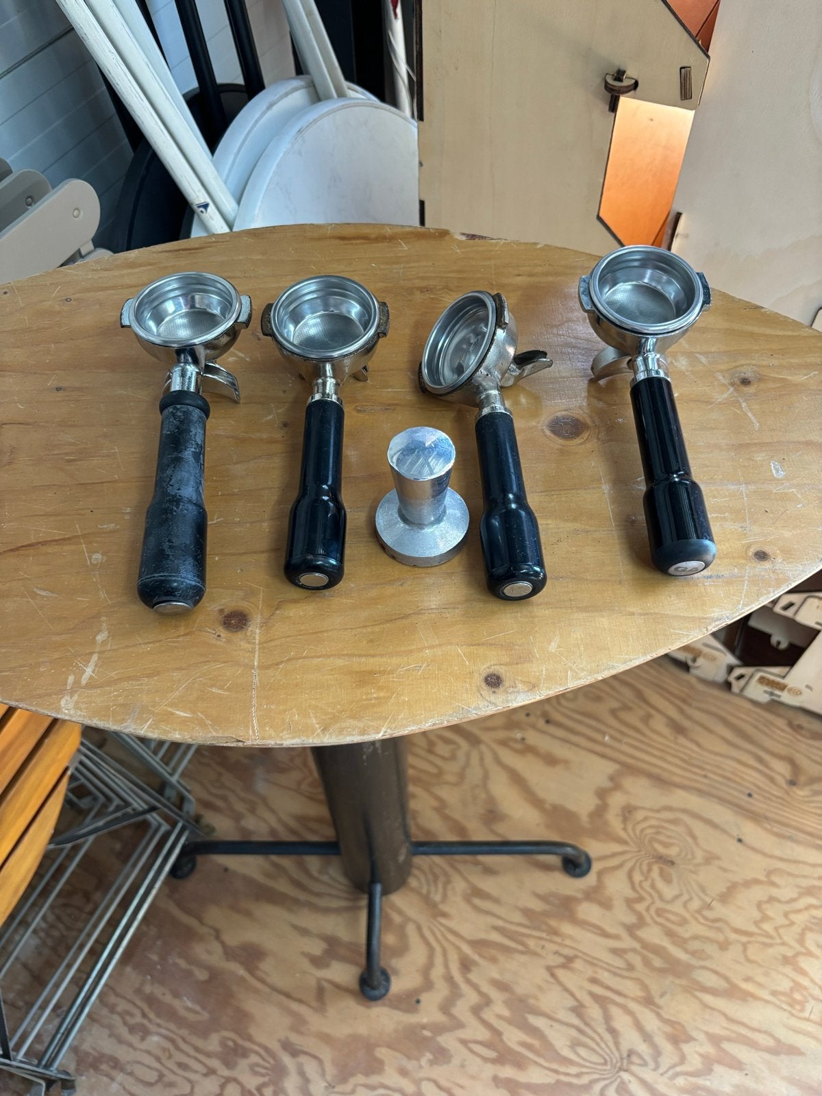 Gebruikte portafilters voor professioneel koffiezetapparaat, Witgoed en Apparatuur, Koffiezetapparaten, Ophalen, Gebruikt, Espresso apparaat