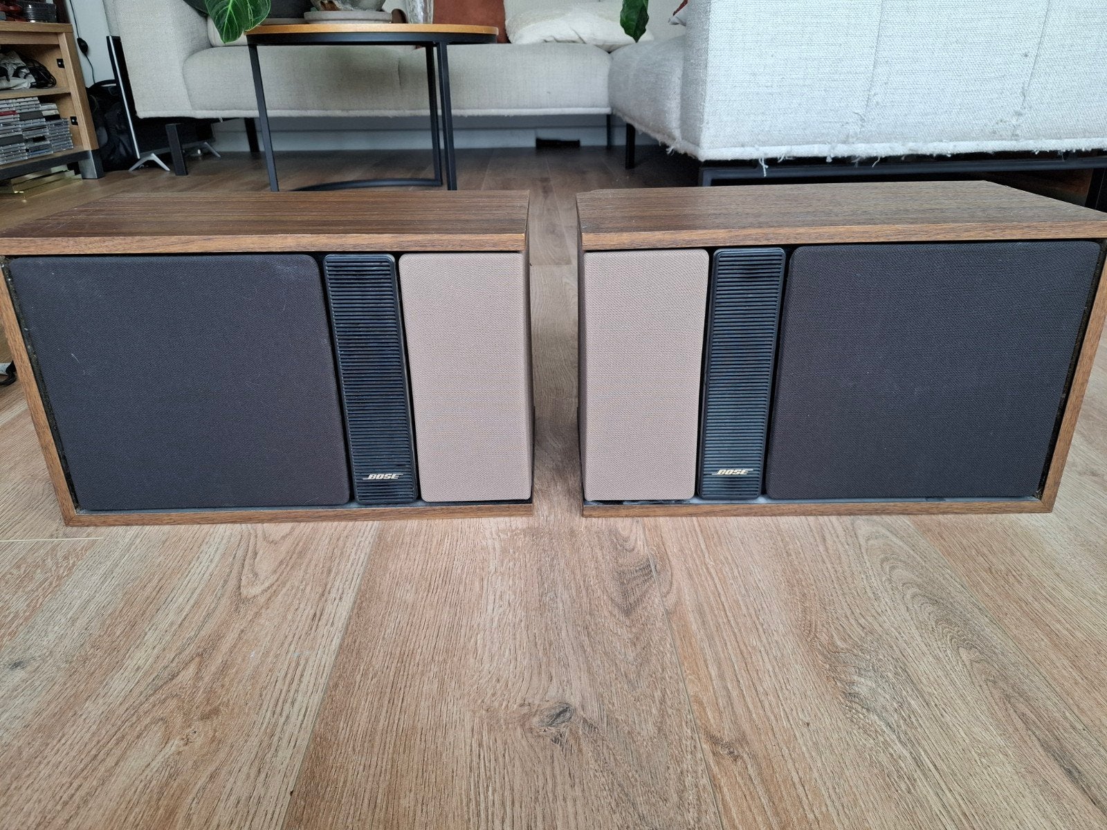 Retro vintage Bose speakers, Audio, Tv en Foto, Luidsprekers, Ophalen, Gebruikt, Front, Rear of Stereo speakers, Bose