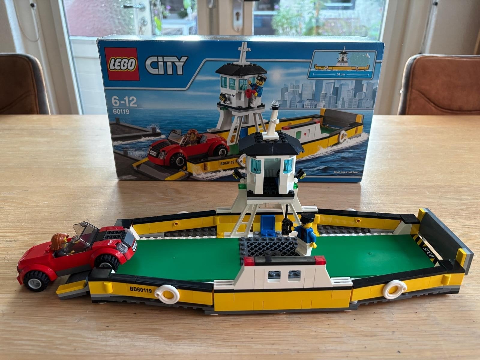 Lego City Veerboot 60119 met auto en minifiguren, City, Inclusief instructies, Lego, Ophalen of Verzenden