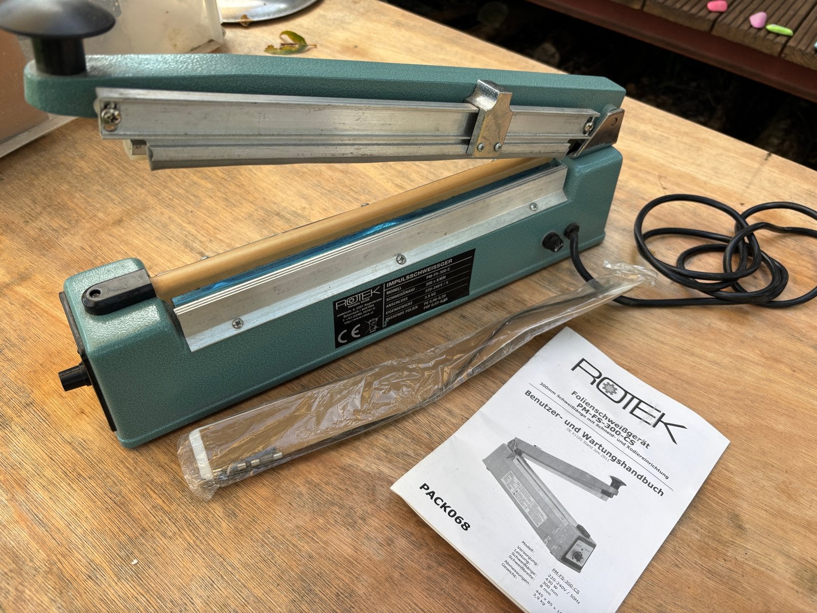 Rotek sealmachine, Ophalen of Verzenden, Zo goed als nieuw, Metaal, Overige merken