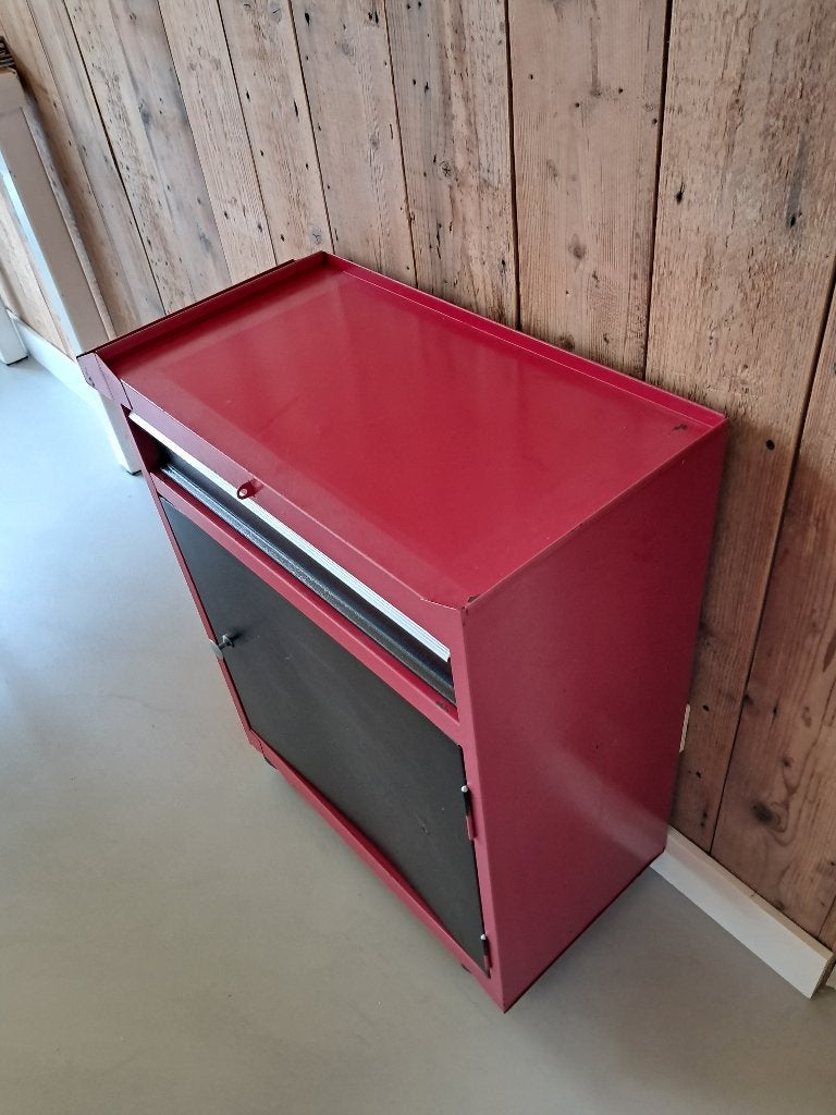Rolkastje trolley retro industrieel, Verzamelen, Retro, Huis en Inrichting, Ophalen