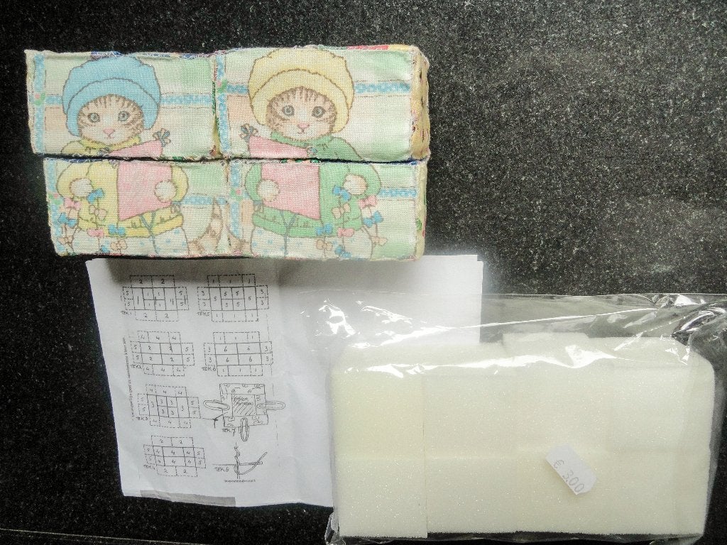 8 blokjes voor een stoffen puzzelblok, Hobby en Vrije tijd, Stoffen en Lappen, Overige materialen, Overige kleuren, Nieuw, Ophalen of Verzenden