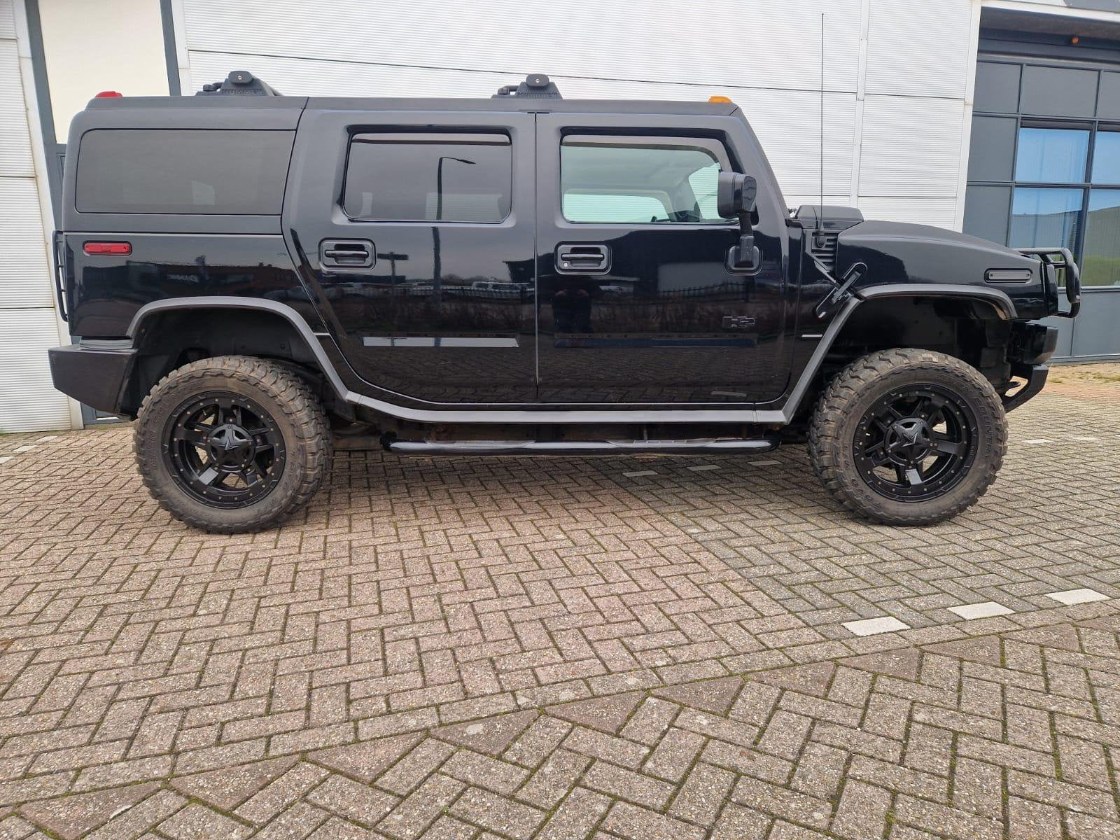 Hummer 2004 Zwart, Auto's, Hummer, Particulier, H2, 4x4, ABS, Achteruitrijcamera, Airbags, Airconditioning, Alarm, Automatische klimaatregeling