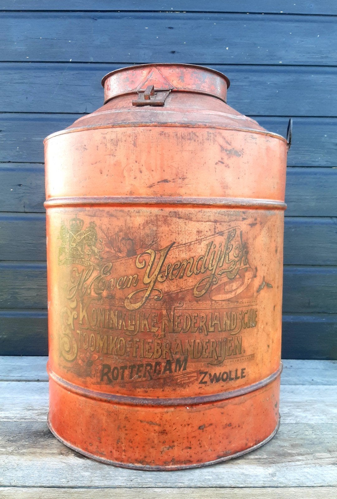Vintage Koffieblik / Winkelblik - IJSENDIJK - (koffie blik), Ophalen