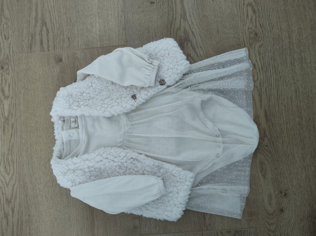 Jurkje baby met bont vestje, Ophalen of Verzenden, Zo goed als nieuw, Maat 68