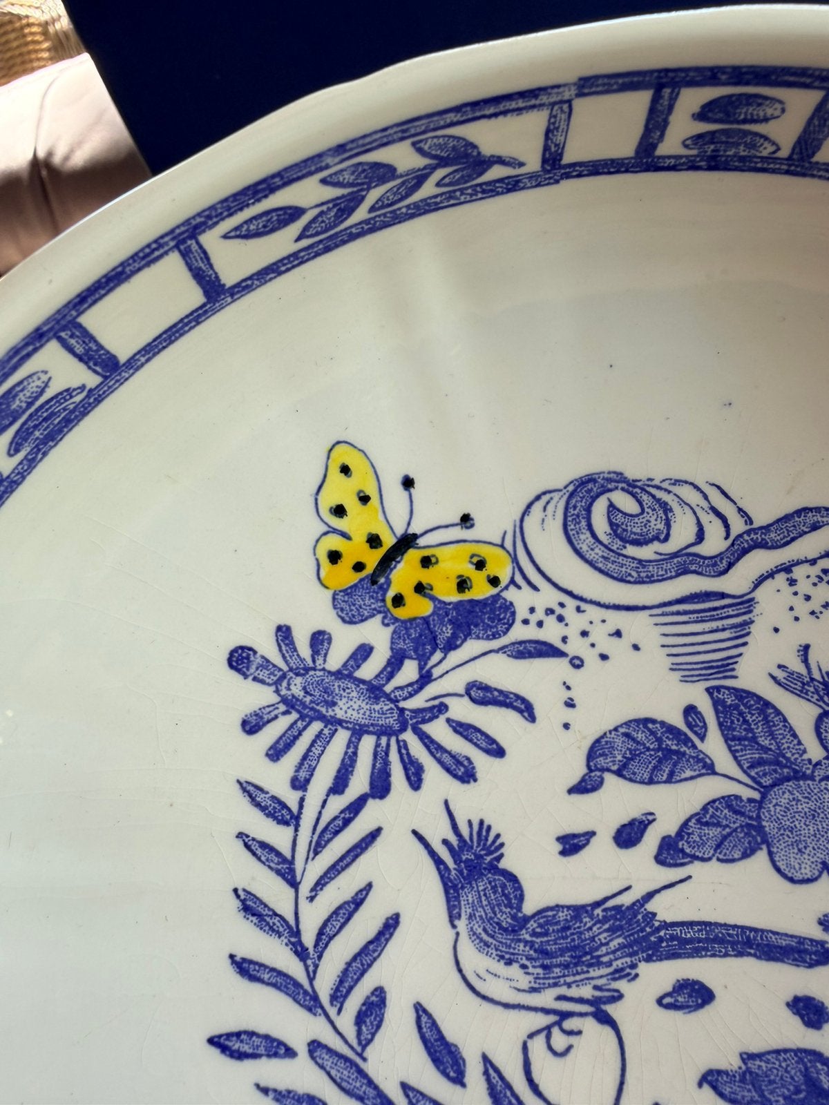 Gien OISEAU BLEU FRUIT compotier, Huis en Inrichting, Keuken | Servies, Ophalen of Verzenden, Zo goed als nieuw, Overige stijlen