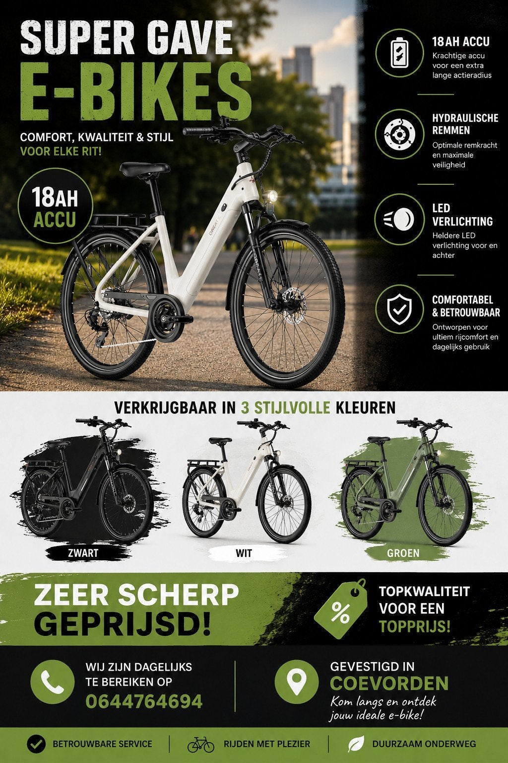 Super gave e-bikes, Ophalen of Verzenden, Zo goed als nieuw, Accu, Achterlicht