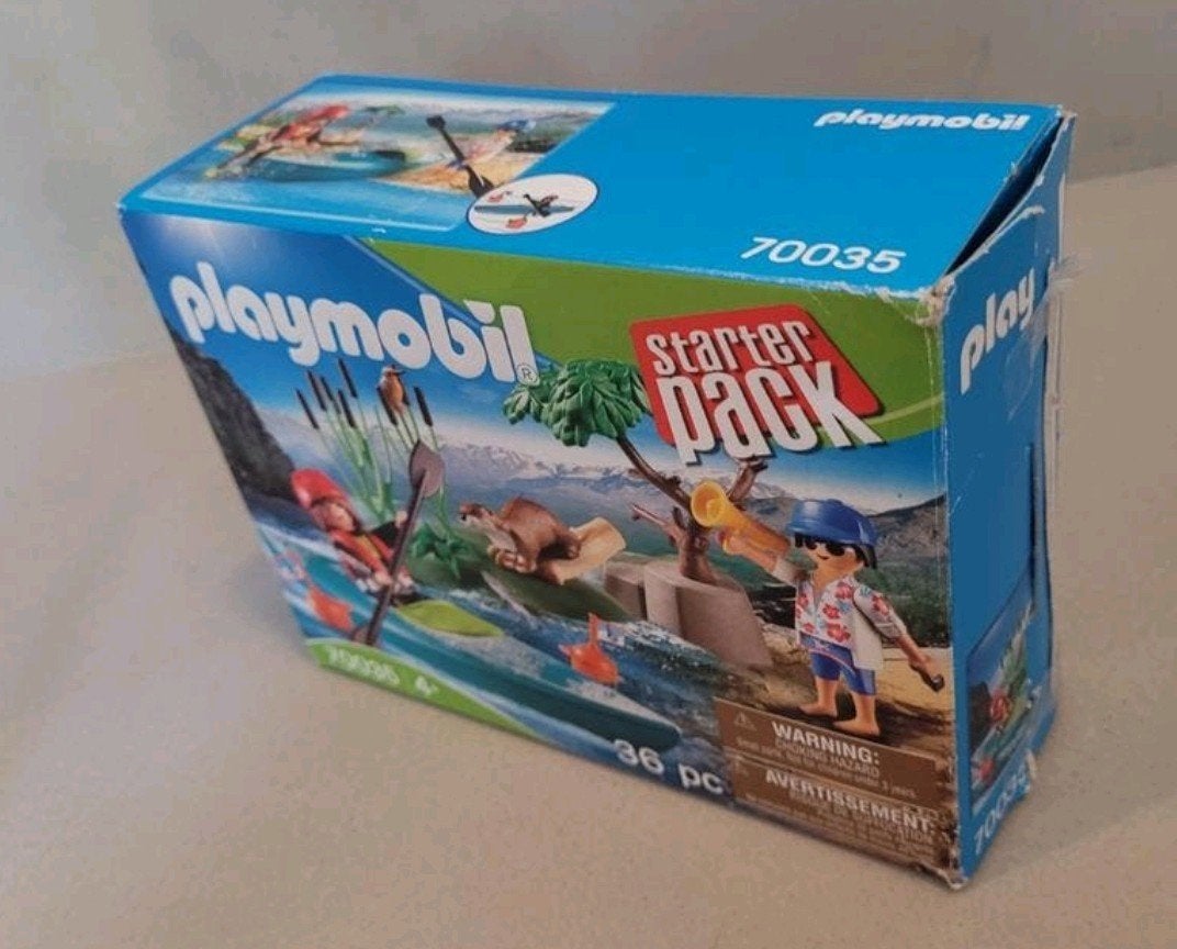 Playmobil 70035 Starter Pack Kano met Otter - Inclusief doos, Kinderen en Baby's, Ophalen of Verzenden, Zo goed als nieuw, Complete set
