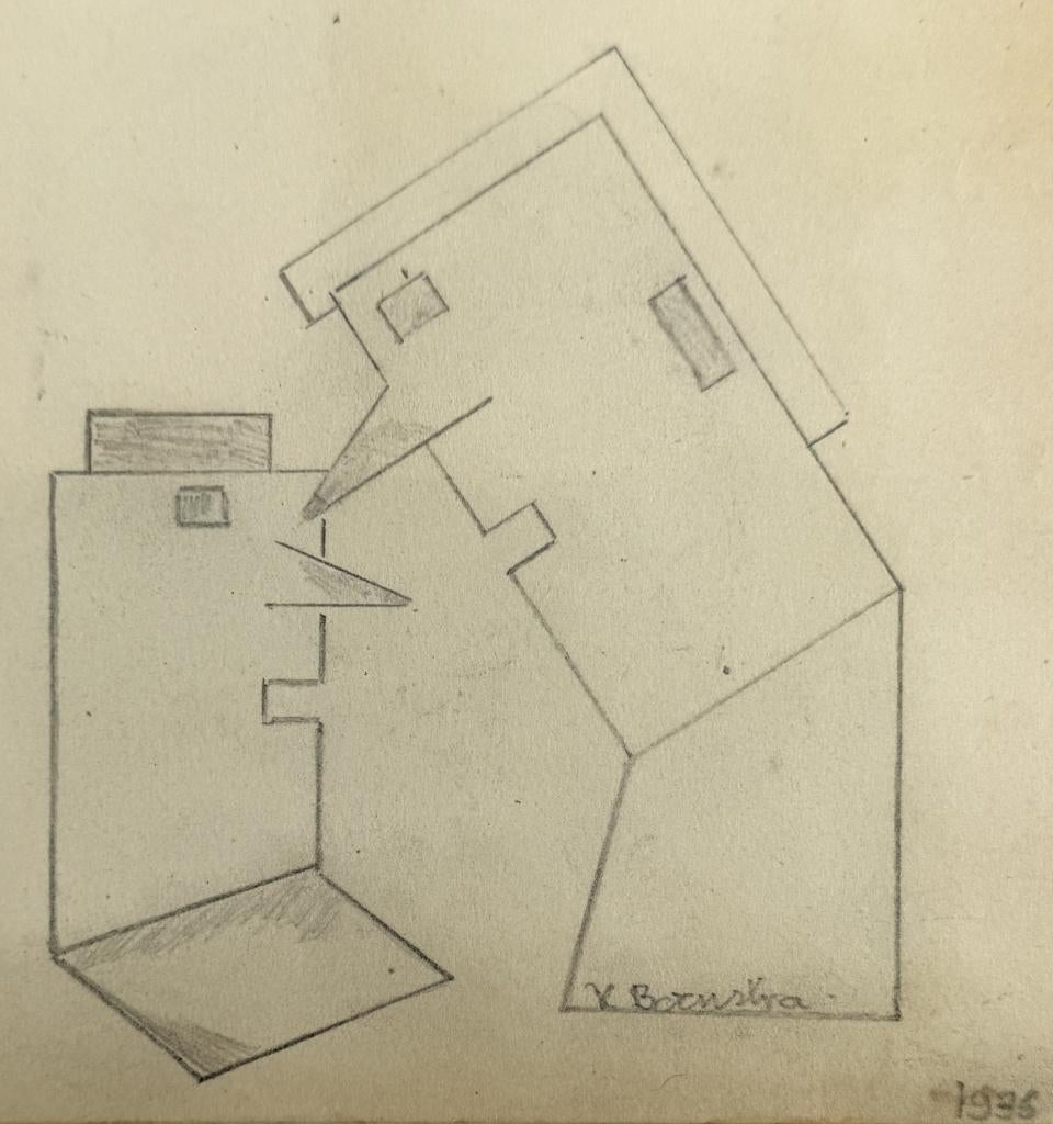 1180. Tekeningen Klaas Boonstra – diverse composities, Antiek en Kunst, Ophalen of Verzenden