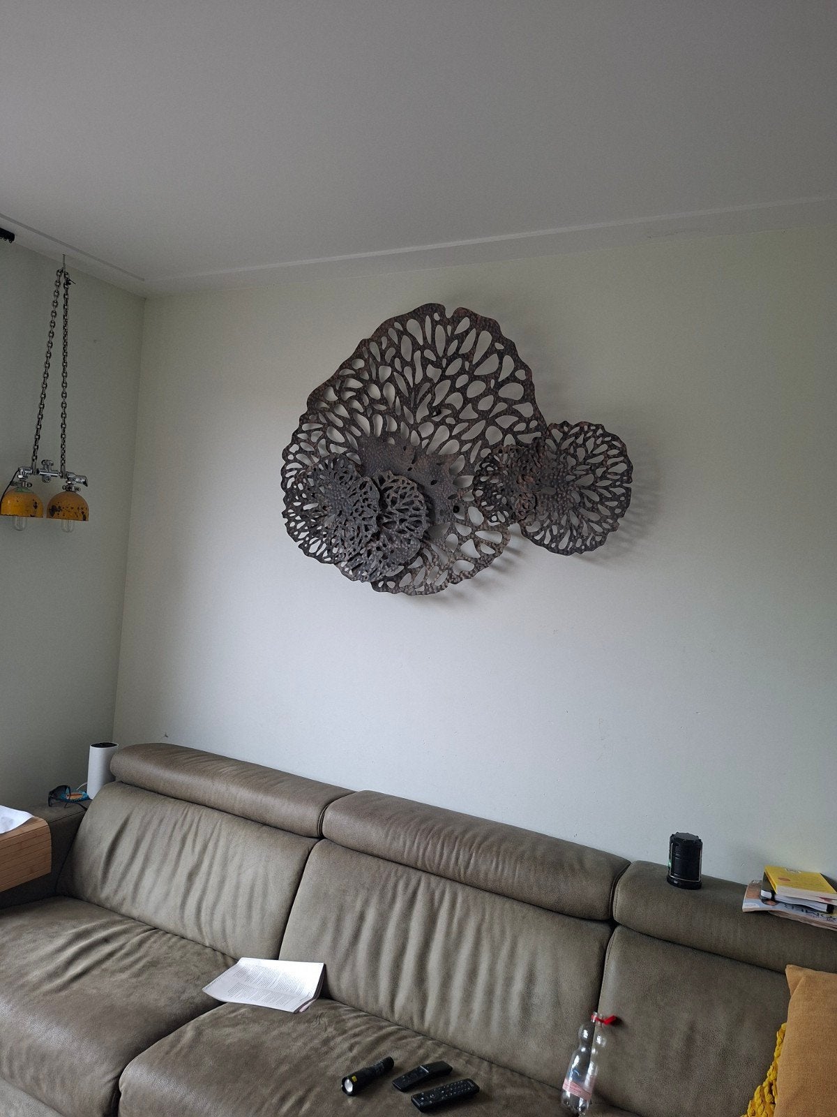 Wanddecoratie, Huis en Inrichting, Ophalen, Metaal, Wandsculptuur, Zo goed als nieuw