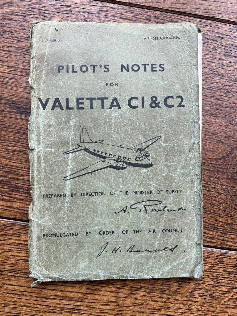 RAF Flying handboek Vickers Valetta 1952 origineel, Verzenden, Engeland, Landmacht