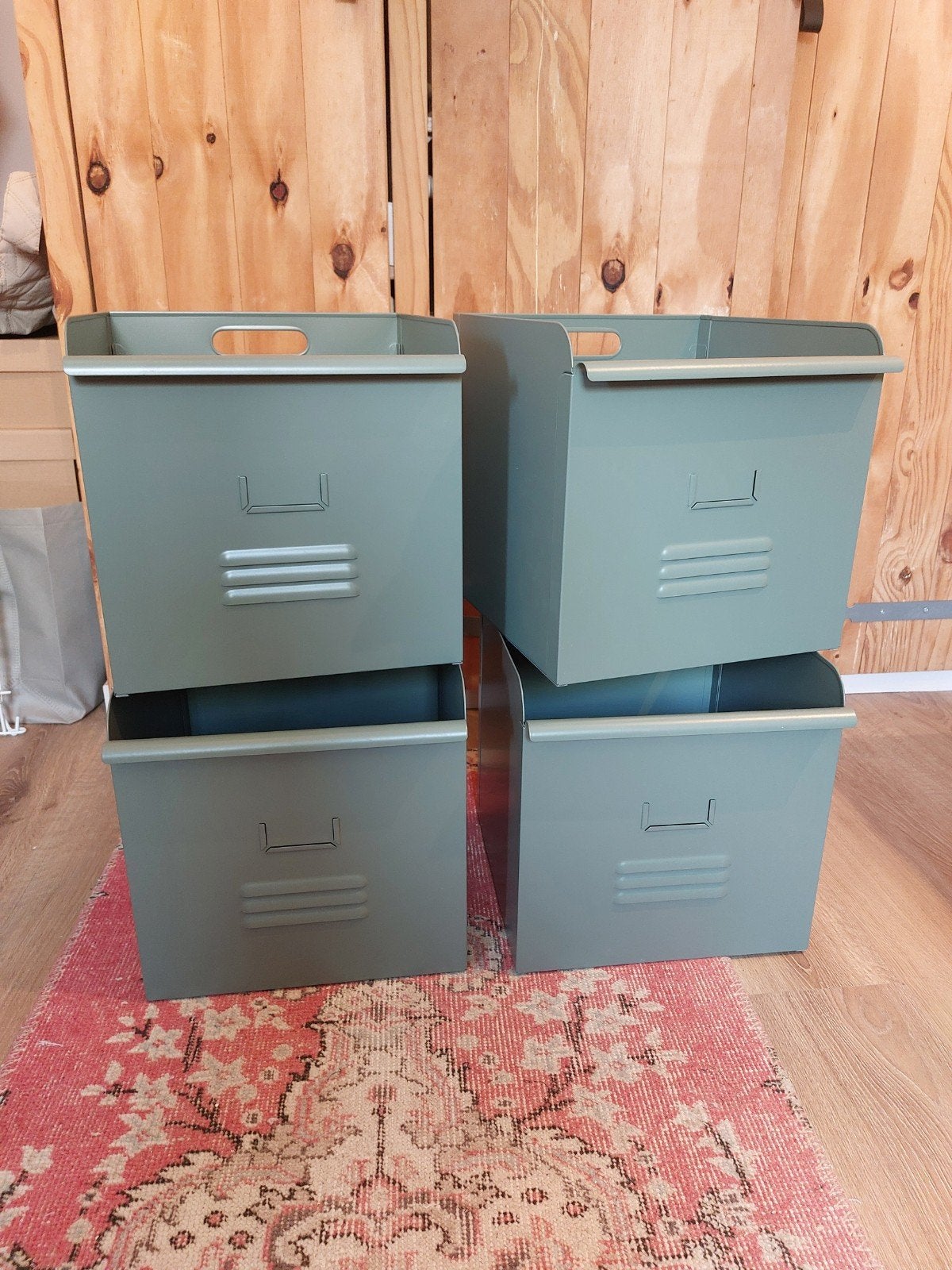 Ikea Kallax metalen opbergbakken/dozen - set van 4, Ophalen, Zo goed als nieuw