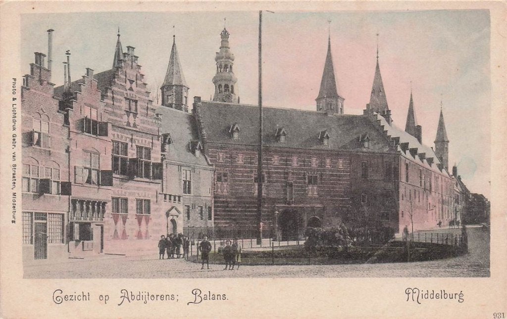702-191-027 Middelburg Gezicht Op Abdijtorens; Balans, Verzenden, Voor 1920, Zeeland