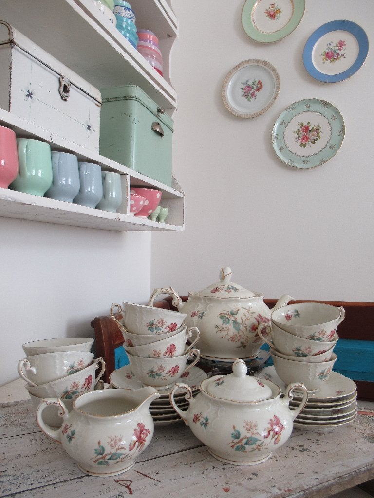 ~ prachtig oud theeservies, Mosa, bricbracbrocante ~, Ophalen of Verzenden