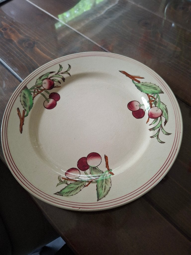Boch la Louviere D246 dinernord met kersen, Ophalen of Verzenden