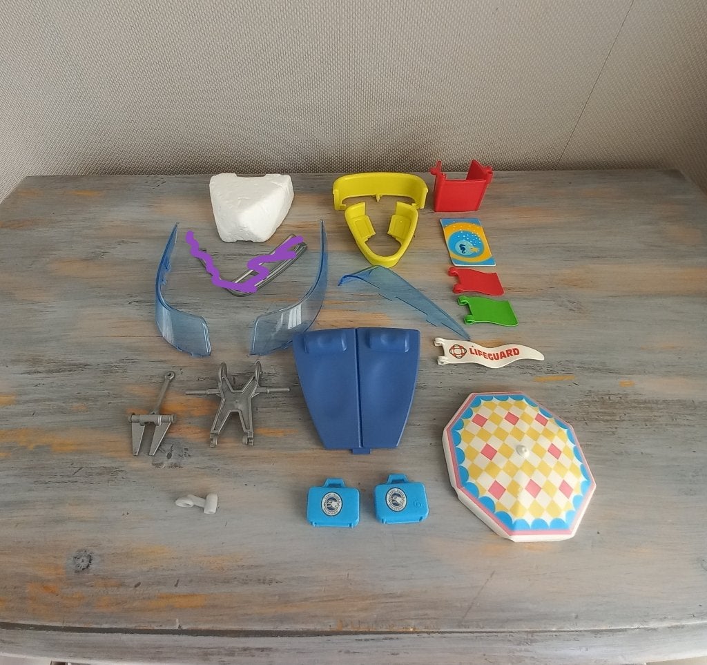 Playmobil Losse Onderdelen - Boot, Jacht, Strand-wacht V.a., Losse onderdelen, Zo goed als nieuw, Boot/Schip, Family fun