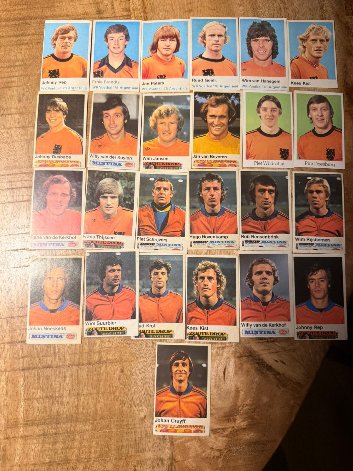 25 Plaatjes WK Voetbal 1978 Argentinië, Hobby en Vrije tijd, Stickers en Plaatjes, Ophalen, Meerdere plaatjes